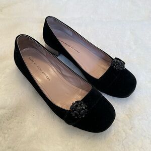 Marc by Marc Jacobs Black Velvet Flats - size 38